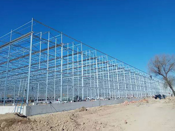 陜西溫室大棚工程骨架施工